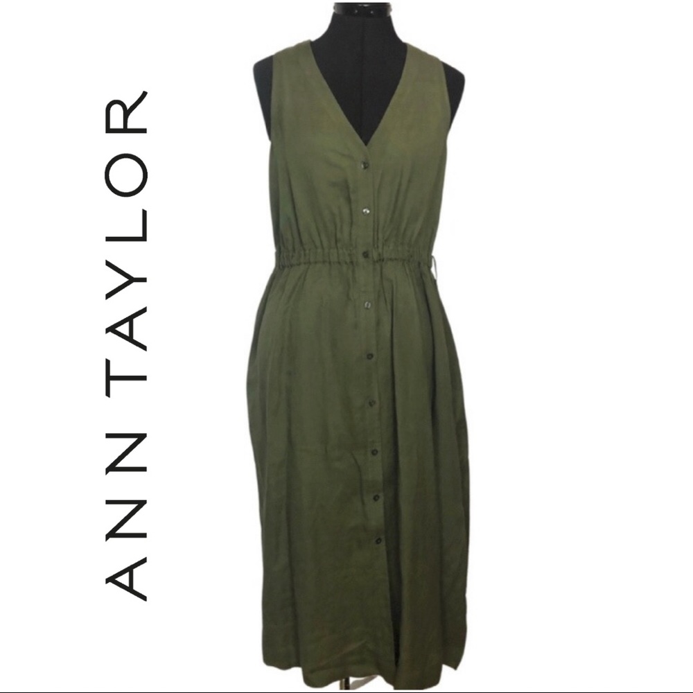 Ann Taylor Sleeveless Button front dress | Size: 6